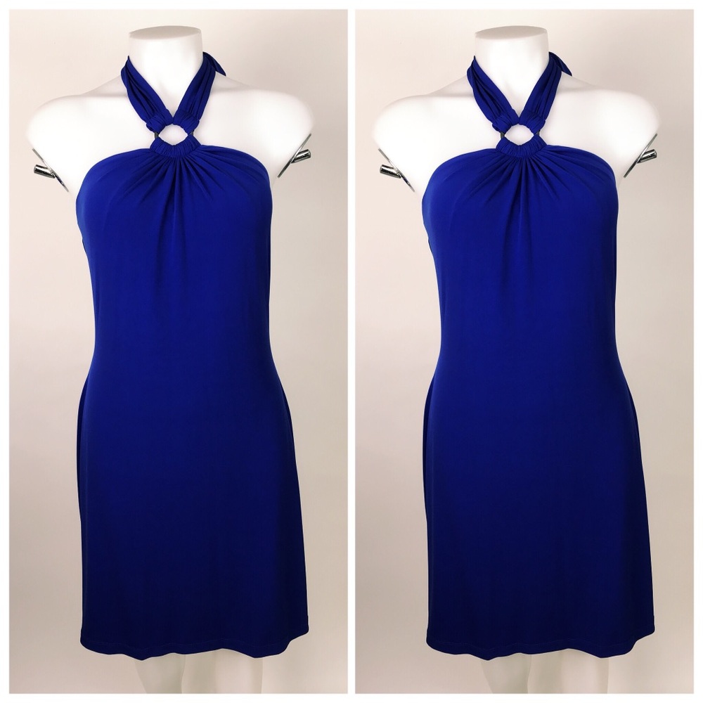 NEW Calvin Klein Ring Halter Dress